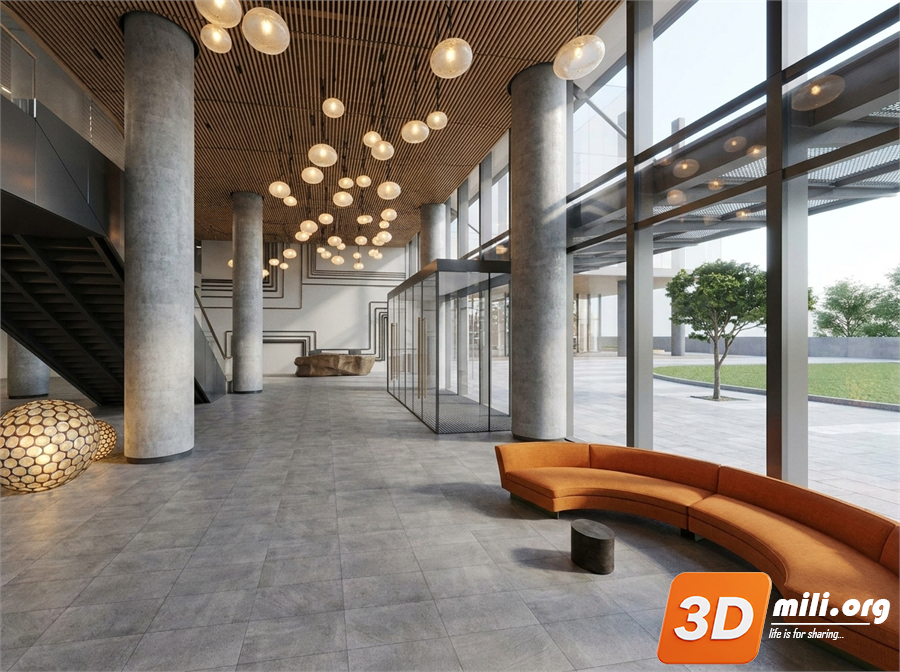Lobby front desk Skp Files 